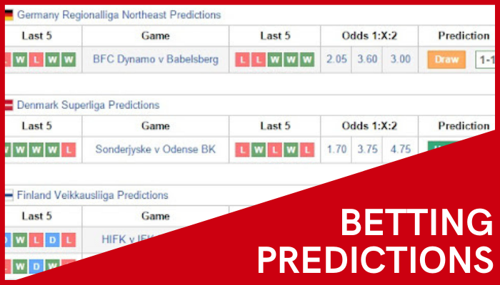 Betting predictions